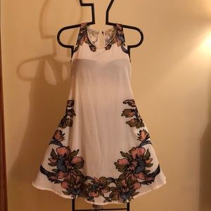 Floral halter/ Openback /Tie-waist Dress